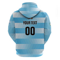 Custom Rugby Argentina Zip Hoodie Pumitas Go Champions