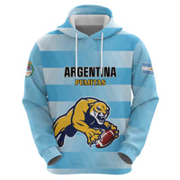 Custom Rugby Argentina Zip Hoodie Pumitas Go Champions