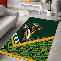 Rugby South Africa Area Rug Baby Boks Go Champions
