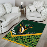 Rugby South Africa Area Rug Baby Boks Go Champions