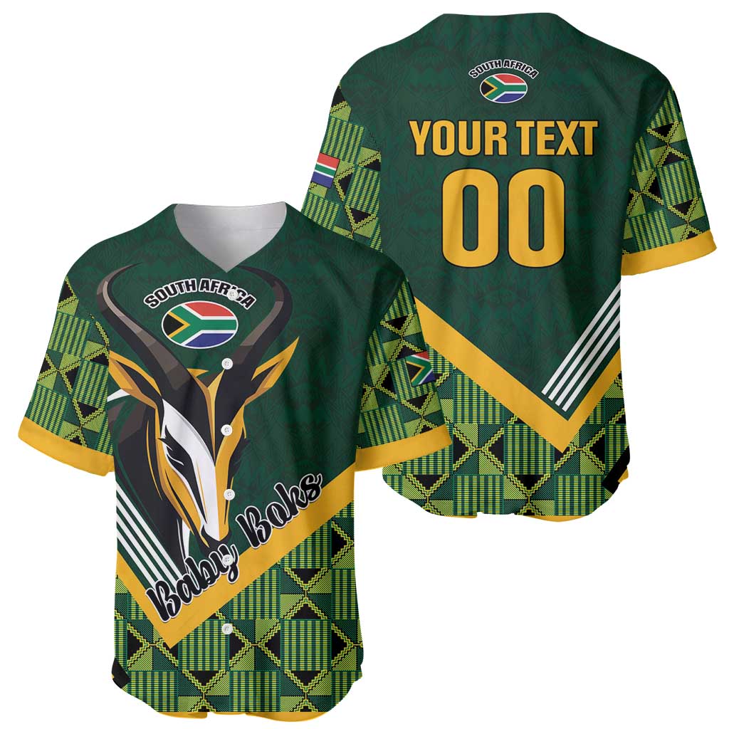 Custom Rugby South Africa Baseball Jersey Baby Boks Go Champions