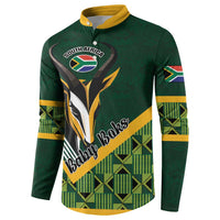 Custom Rugby South Africa Button Sweatshirt Baby Boks Go Champions