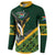 Custom Rugby South Africa Button Sweatshirt Baby Boks Go Champions