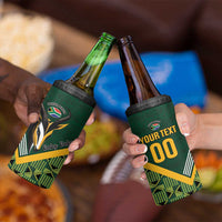 Custom Rugby South Africa 4 in 1 Can Cooler Tumbler Baby Boks Go Champions