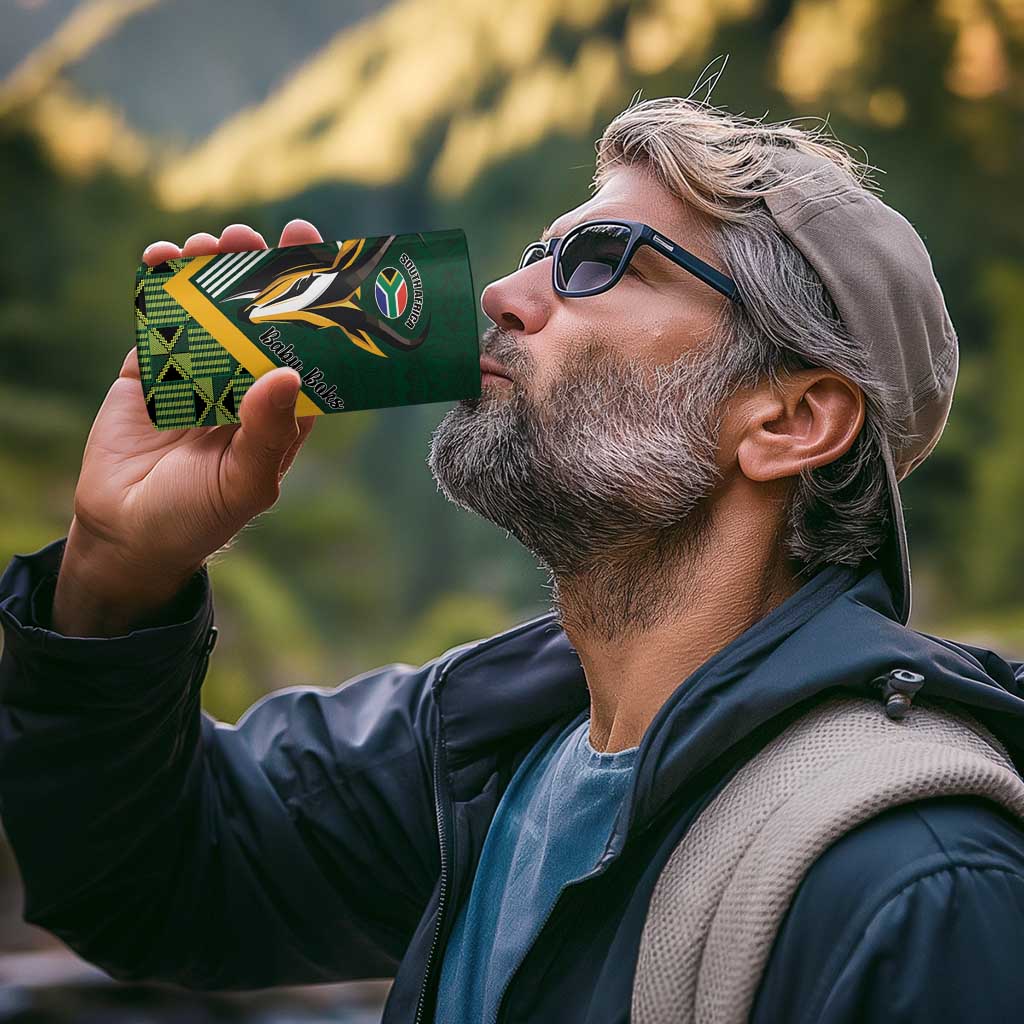 Custom Rugby South Africa 4 in 1 Can Cooler Tumbler Baby Boks Go Champions