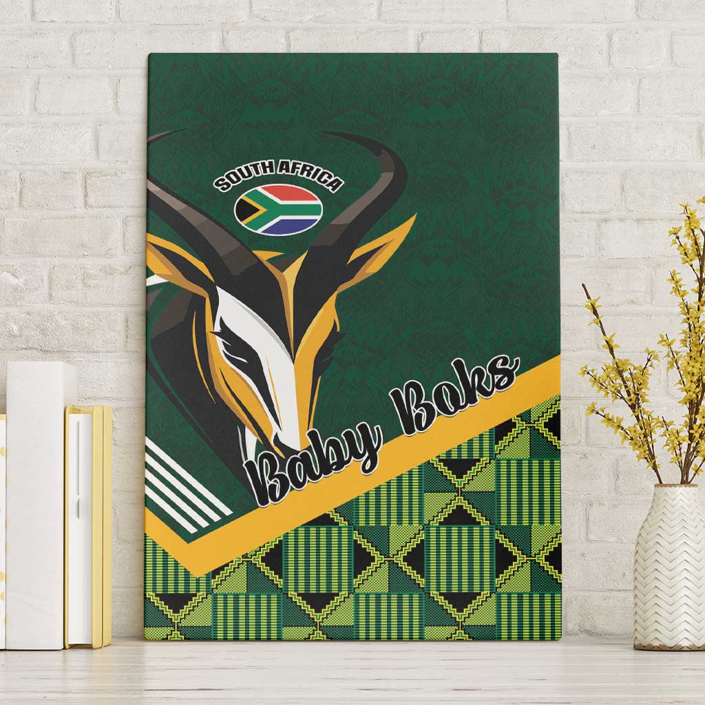Rugby South Africa Canvas Wall Art Baby Boks Go Champions