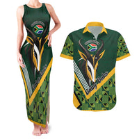 Custom Rugby South Africa Couples Matching Tank Maxi Dress and Hawaiian Shirt Baby Boks Go Champions