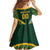 Custom Rugby South Africa Family Matching Off Shoulder Maxi Dress and Hawaiian Shirt Baby Boks Go Champions