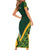 Custom Rugby South Africa Family Matching Short Sleeve Bodycon Dress and Hawaiian Shirt Baby Boks Go Champions