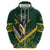 Custom Rugby South Africa Hoodie Baby Boks Go Champions
