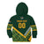 Custom Rugby South Africa Kid Hoodie Baby Boks Go Champions
