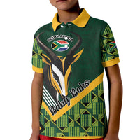 Custom Rugby South Africa Kid Polo Shirt Baby Boks Go Champions