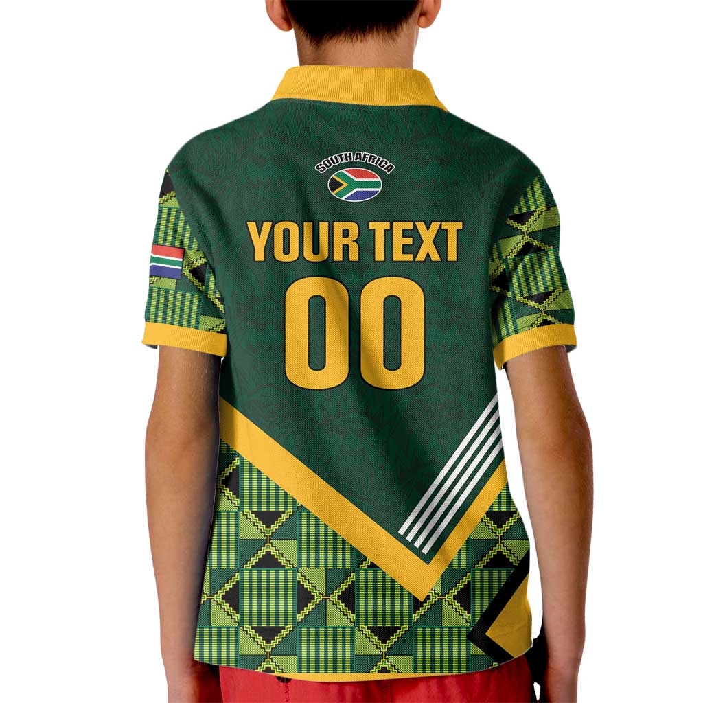 Custom Rugby South Africa Kid Polo Shirt Baby Boks Go Champions