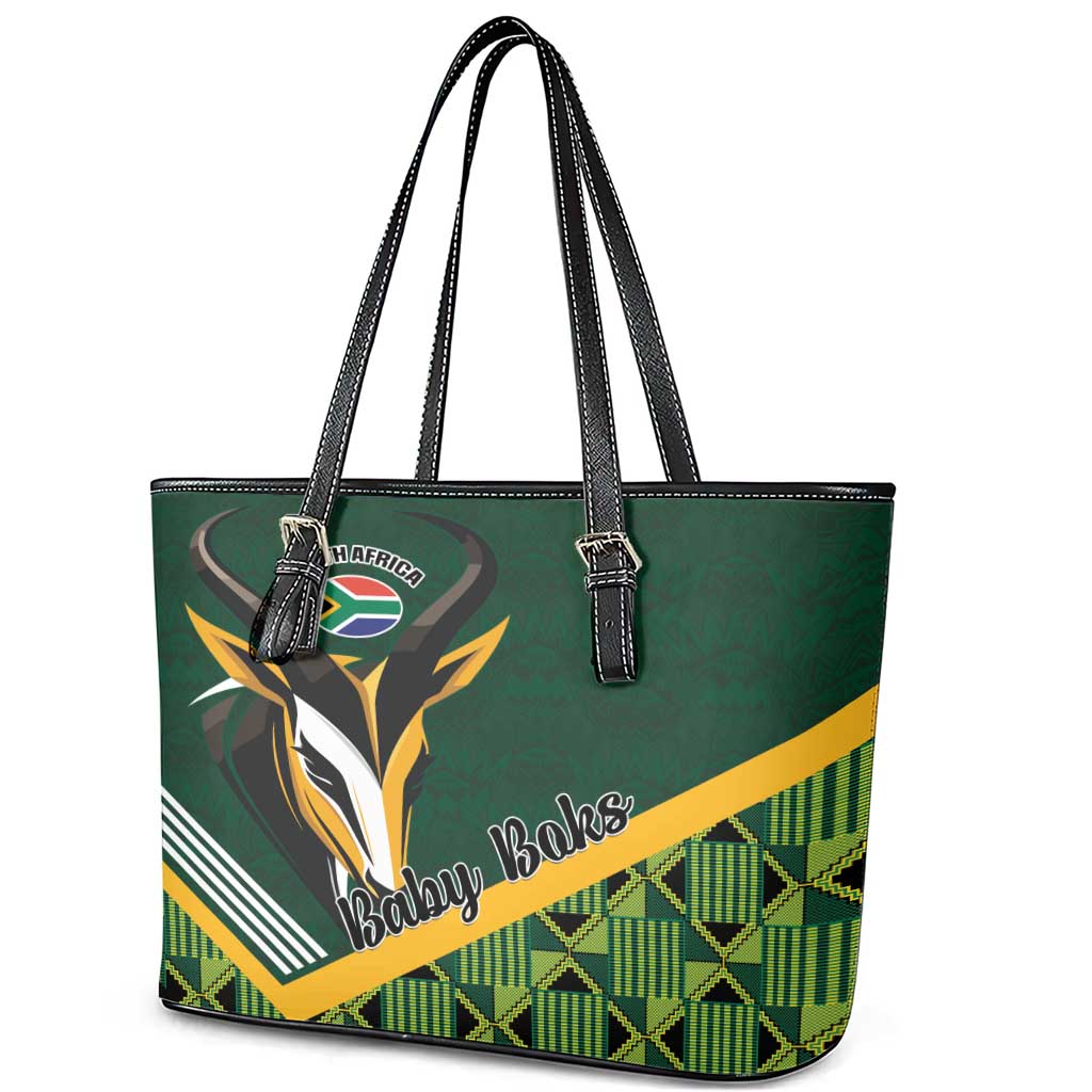 Rugby South Africa Leather Tote Bag Baby Boks Go Champions