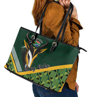 Rugby South Africa Leather Tote Bag Baby Boks Go Champions