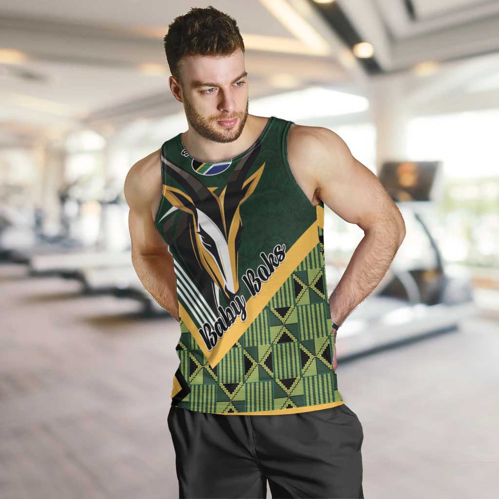 Custom Rugby South Africa Men Tank Top Baby Boks Go Champions