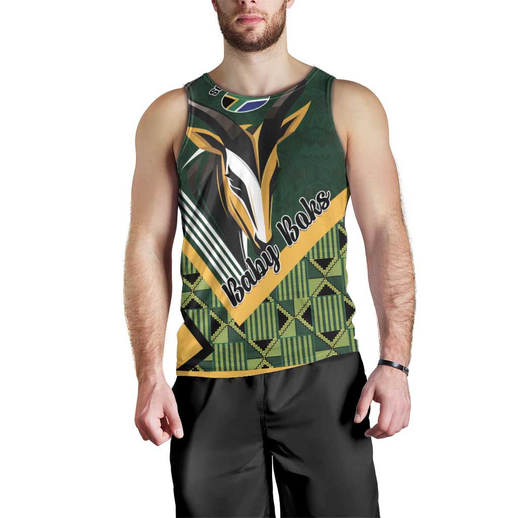 Custom Rugby South Africa Men Tank Top Baby Boks Go Champions