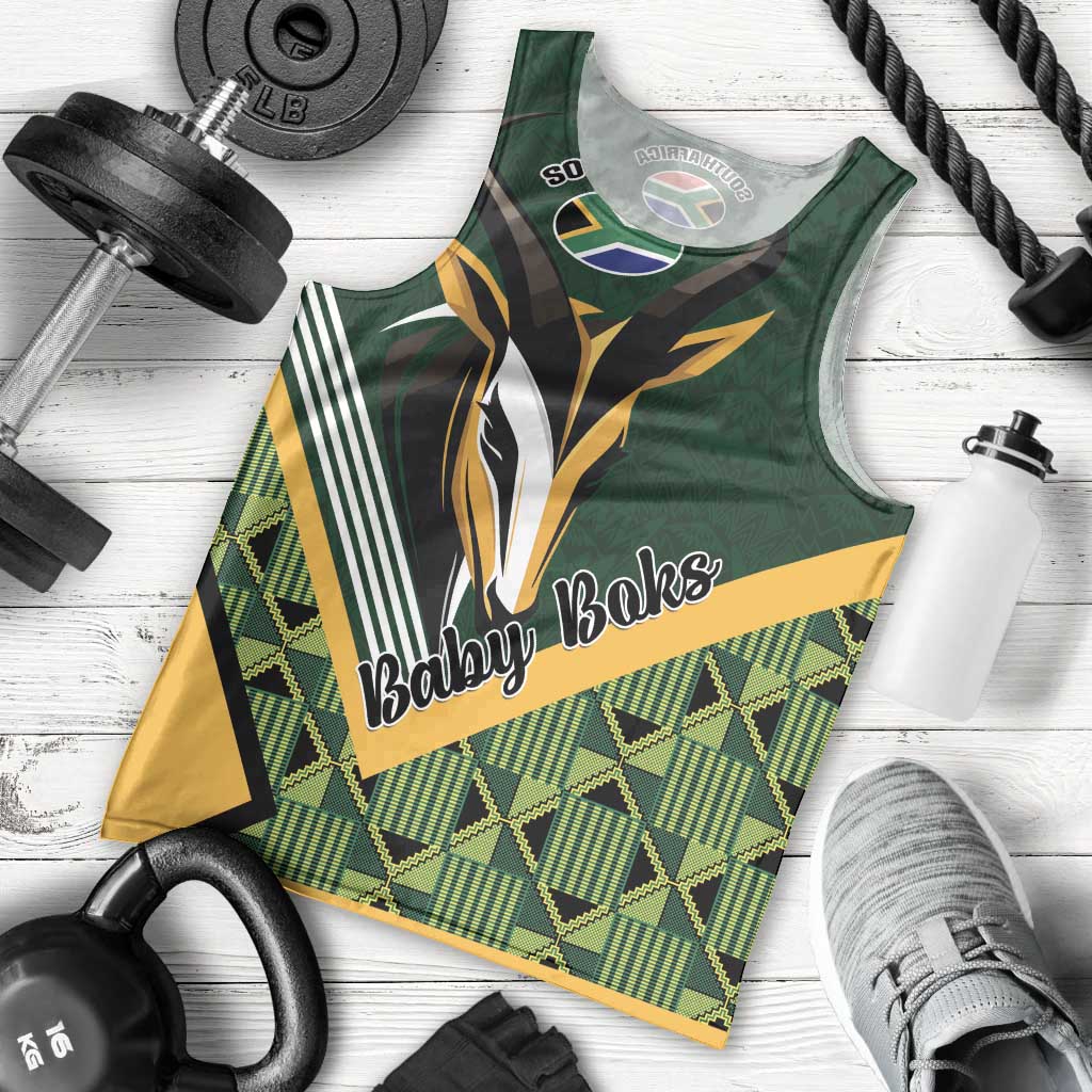 Custom Rugby South Africa Men Tank Top Baby Boks Go Champions