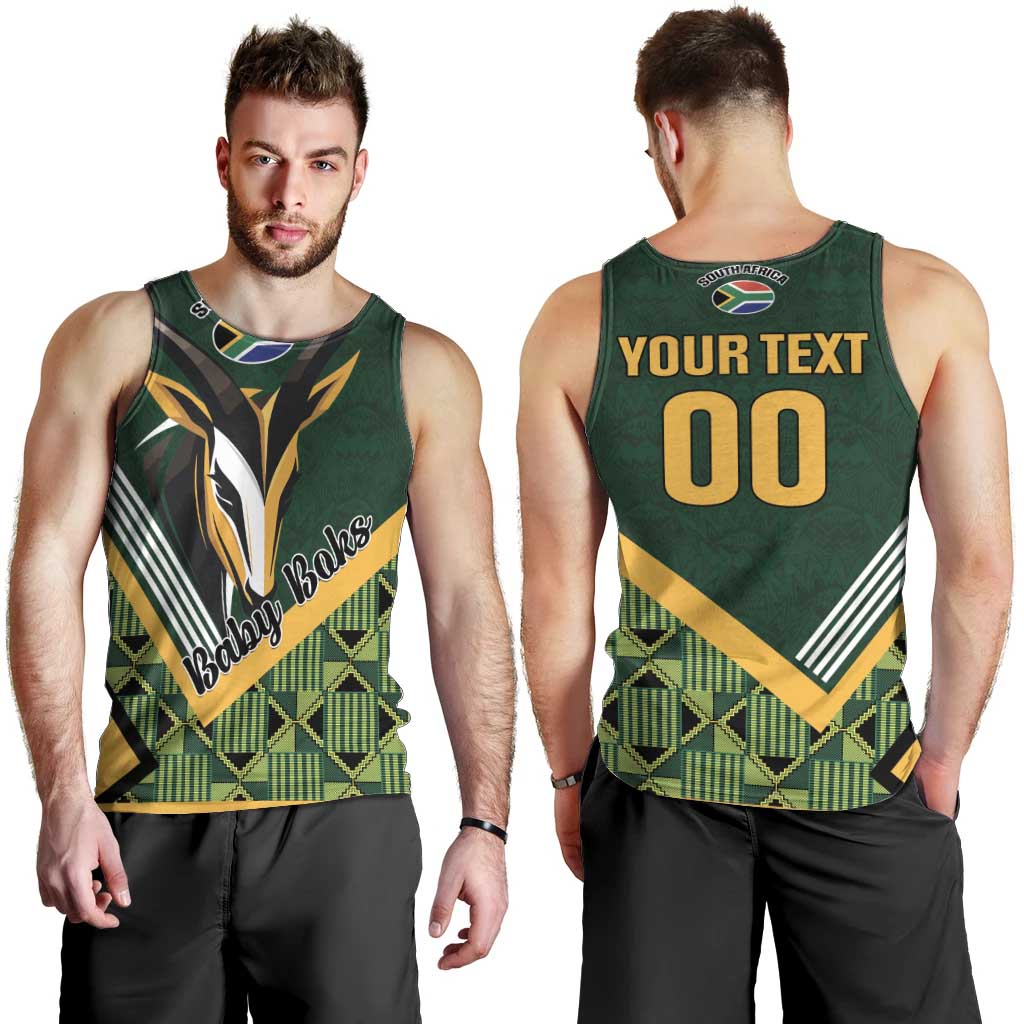 Custom Rugby South Africa Men Tank Top Baby Boks Go Champions