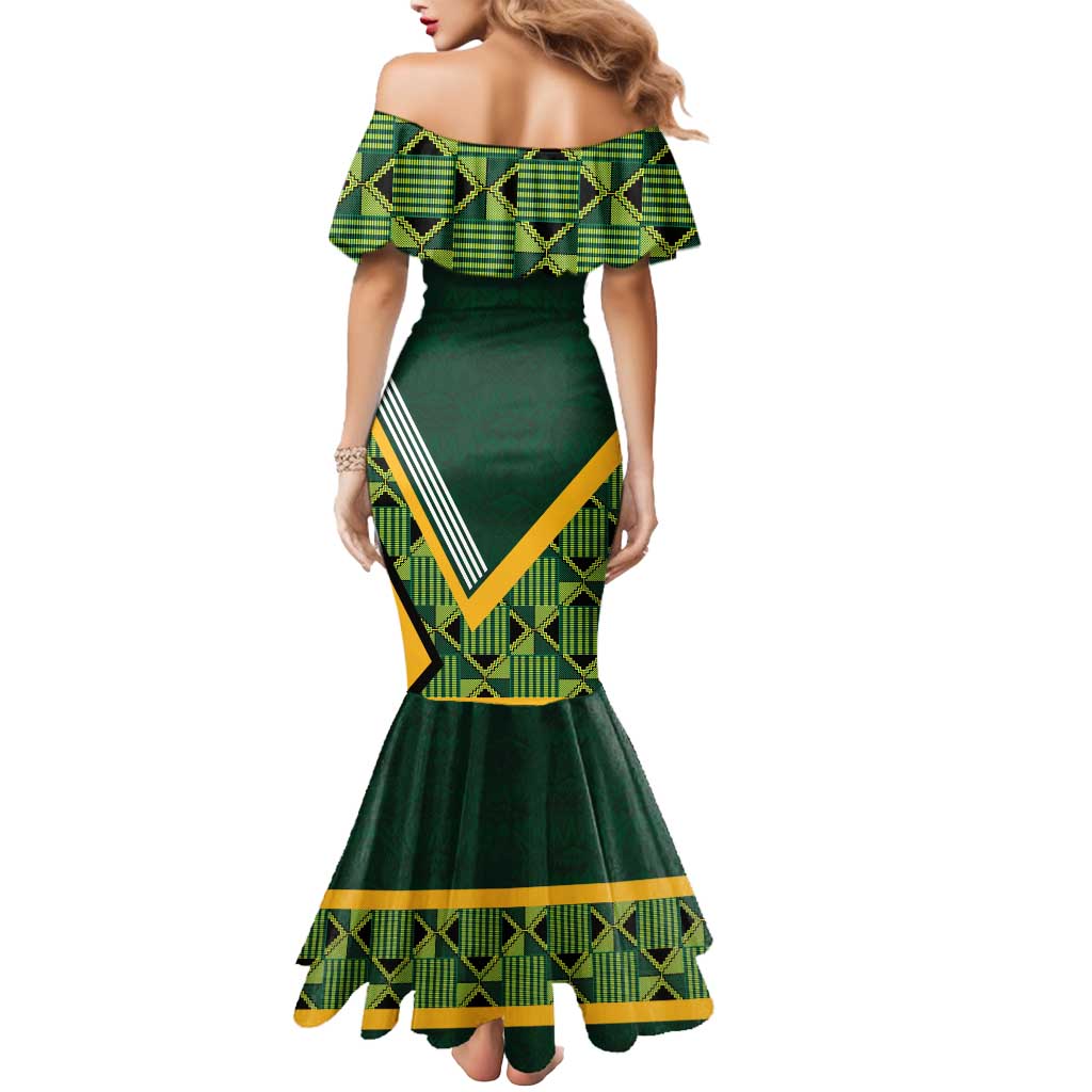 Custom Rugby South Africa Mermaid Dress Baby Boks Go Champions