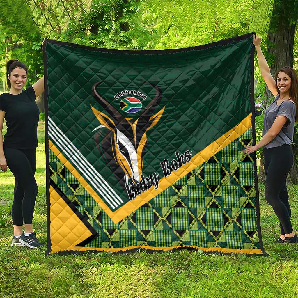 Rugby South Africa Quilt Baby Boks Go Champions