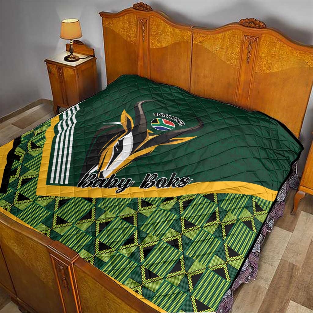 Rugby South Africa Quilt Baby Boks Go Champions