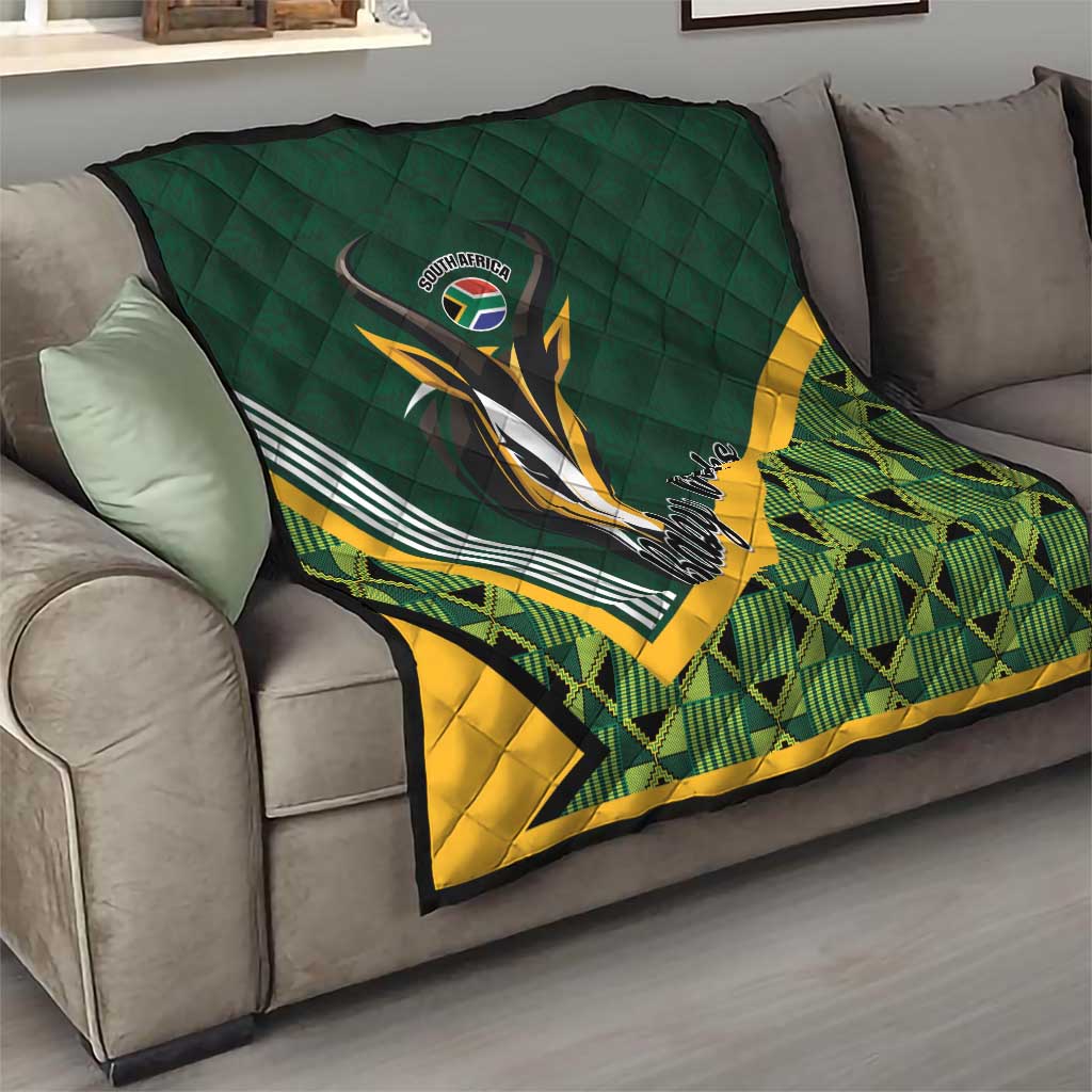 Rugby South Africa Quilt Baby Boks Go Champions