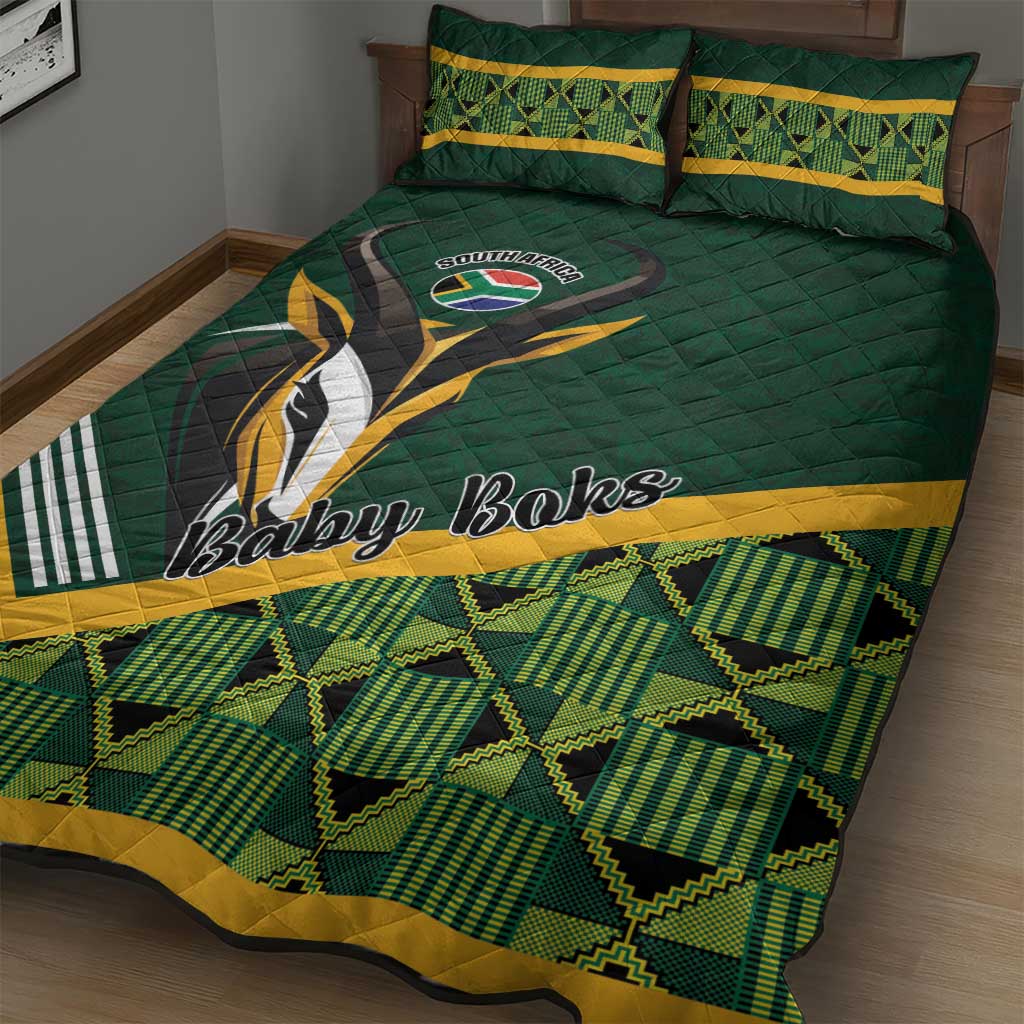 Rugby South Africa Quilt Bed Set Baby Boks Go Champions