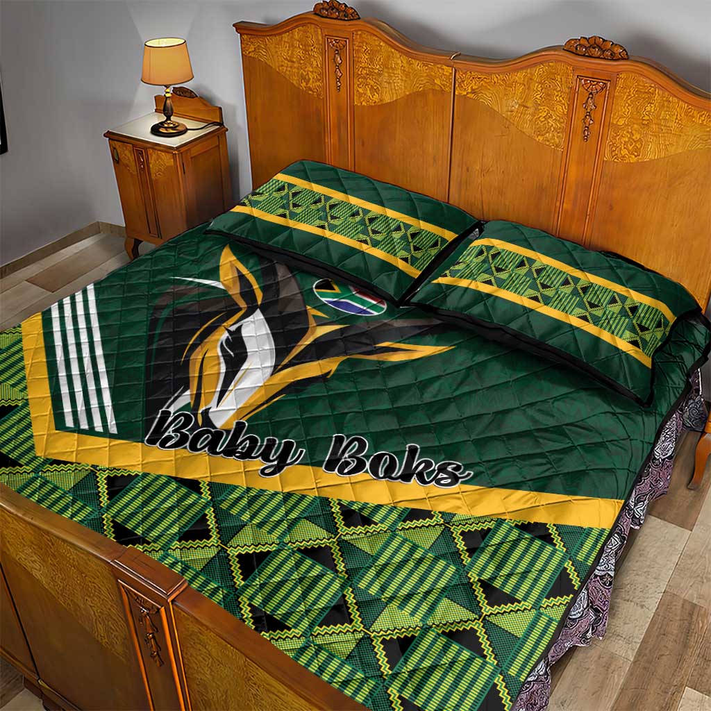 Rugby South Africa Quilt Bed Set Baby Boks Go Champions