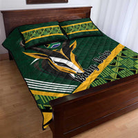 Rugby South Africa Quilt Bed Set Baby Boks Go Champions