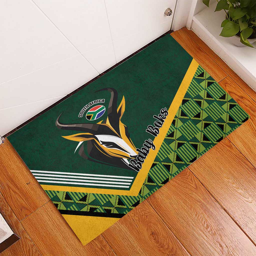Rugby South Africa Rubber Doormat Baby Boks Go Champions