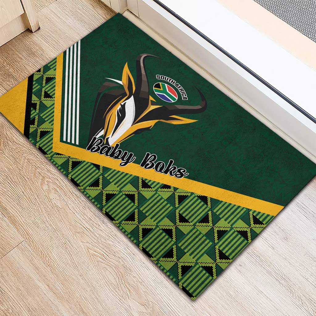 Rugby South Africa Rubber Doormat Baby Boks Go Champions