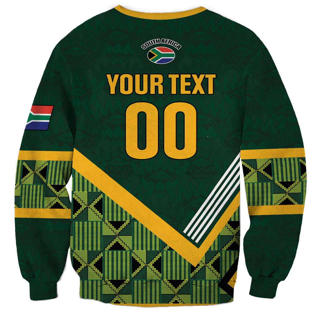 Custom Rugby South Africa Sweatshirt Baby Boks Go Champions