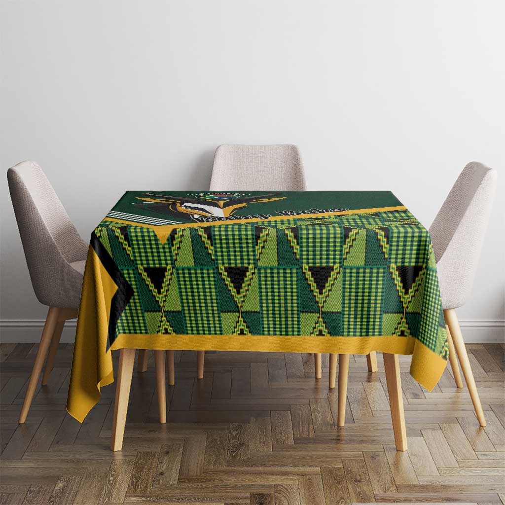 Rugby South Africa Tablecloth Baby Boks Go Champions
