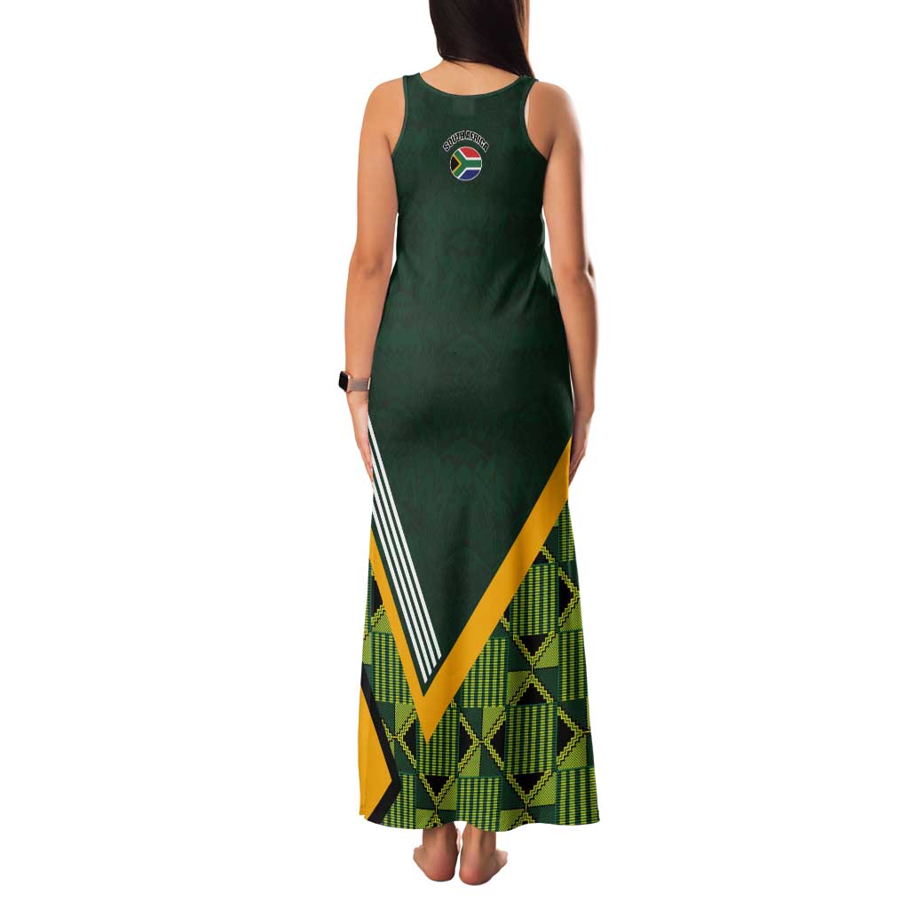 Custom Rugby South Africa Tank Maxi Dress Baby Boks Go Champions