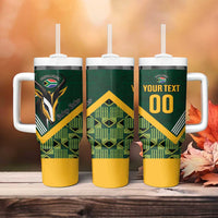Custom Rugby South Africa Tumbler With Handle Baby Boks Go Champions