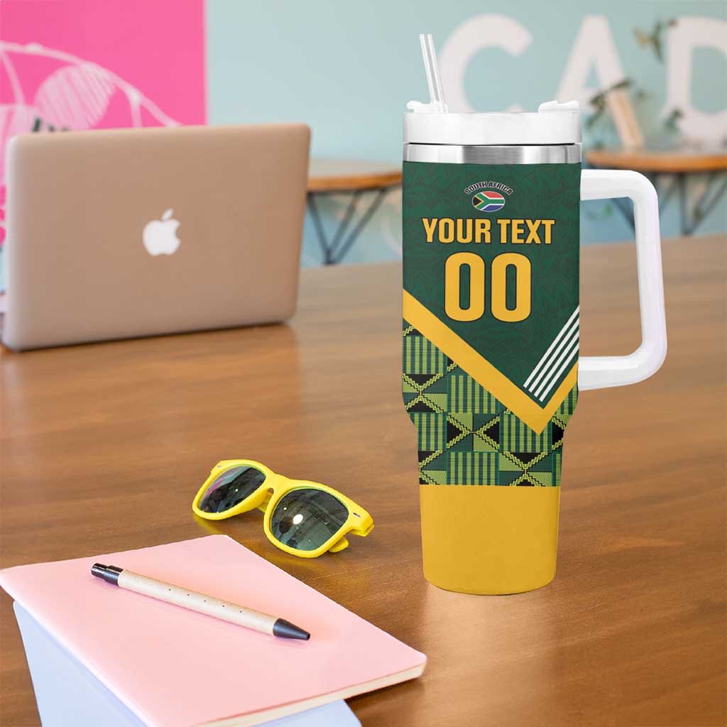 Custom Rugby South Africa Tumbler With Handle Baby Boks Go Champions