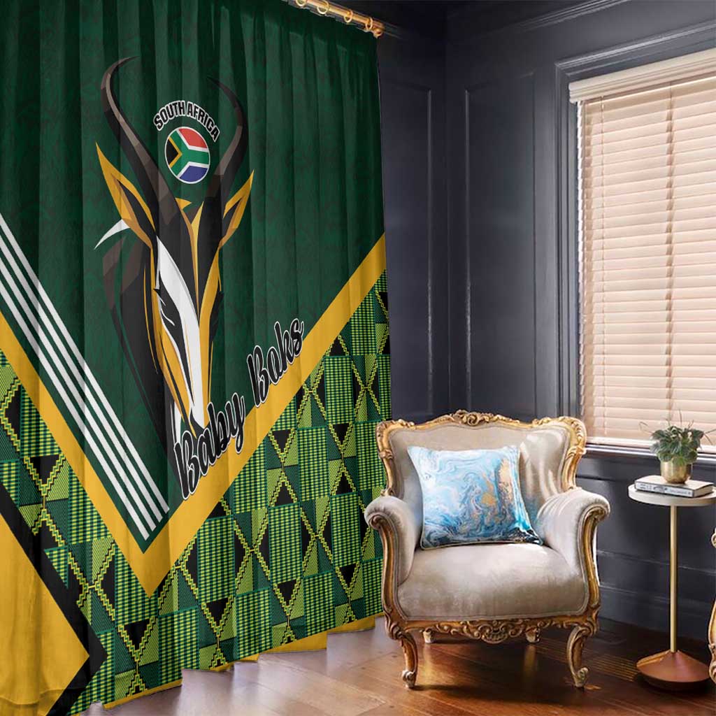 Rugby South Africa Window Curtain Baby Boks Go Champions