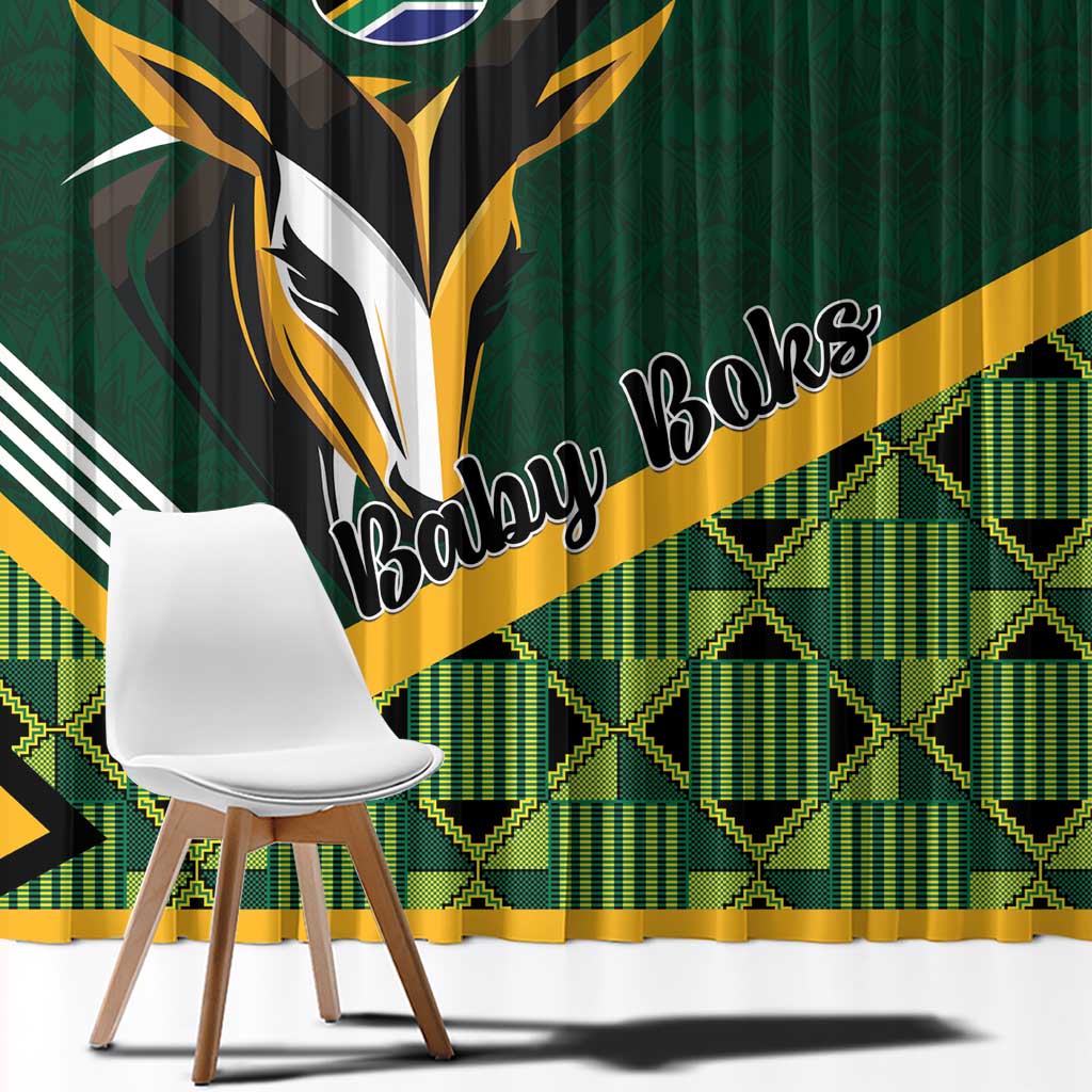Rugby South Africa Window Curtain Baby Boks Go Champions