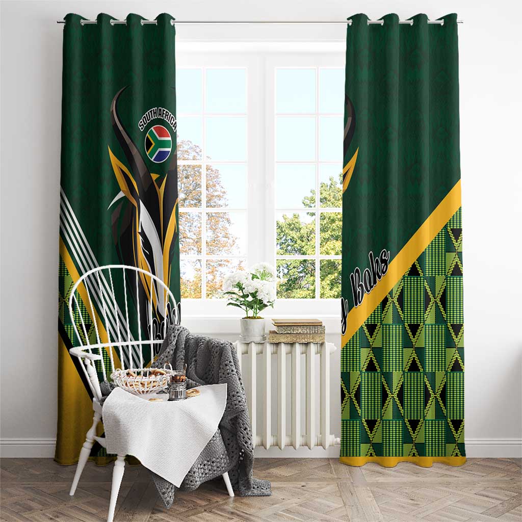 Rugby South Africa Window Curtain Baby Boks Go Champions