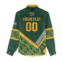 Custom Rugby South Africa Women Casual Shirt Baby Boks Go Champions