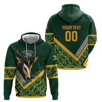 Custom Rugby South Africa Zip Hoodie Baby Boks Go Champions