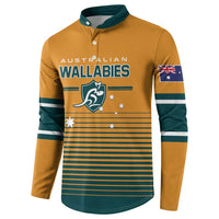 Custom Rugby Australia Button Sweatshirt Junior Wallabies Go Champions