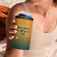 Custom Rugby Australia 4 in 1 Can Cooler Tumbler Junior Wallabies Go Champions