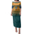 Custom Rugby Australia Family Matching Puletasi and Hawaiian Shirt Junior Wallabies Go Champions