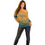 Custom Rugby Australia Off Shoulder Sweater Junior Wallabies Go Champions