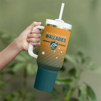 Custom Rugby Australia Tumbler With Handle Junior Wallabies Go Champions