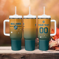 Custom Rugby Australia Tumbler With Handle Junior Wallabies Go Champions