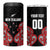 Custom Rugby New Zealand 4 in 1 Can Cooler Tumbler Baby Black Go Champions