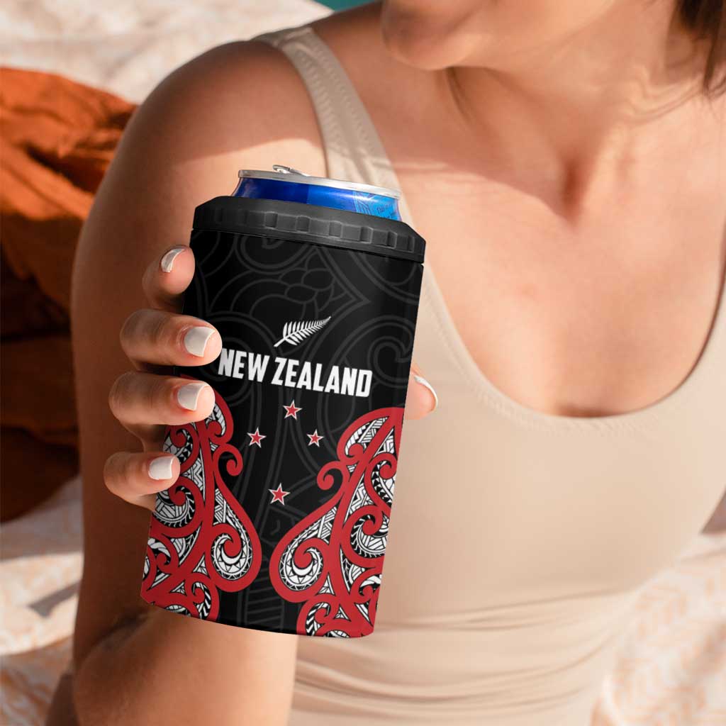 Custom Rugby New Zealand 4 in 1 Can Cooler Tumbler Baby Black Go Champions